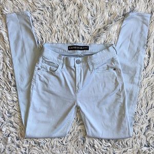 Express Jeans Mid Rise Stretch Blue Legging Size 2